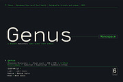 Genus - Monospace Sans Serif Font, a Sans Serif Font by Artistic & Unique (Thumbnail 1 of 15)