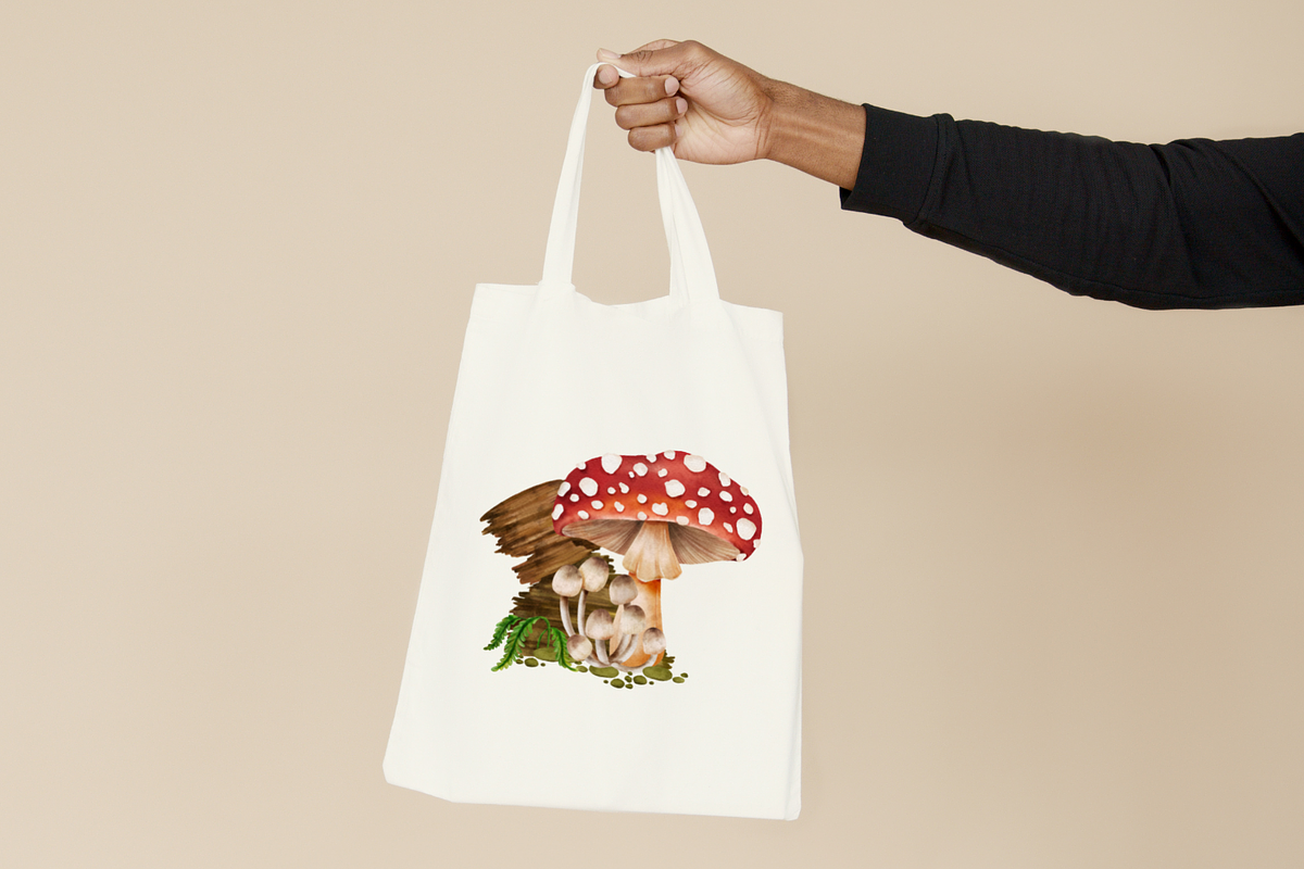 Mushroom Forest watercolor clipart, a Decorative Illustration by AkiraVilla (Photo 10 of 11)