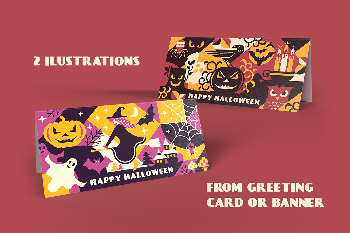 Happy Halloween design pack, an Object Illustration by Alexey Boychenko (Photo 4 of 8)