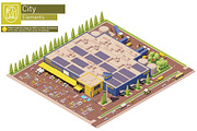 Isometric city map elements, an Object Graphic by tele52 (Thumbnail 48 of 72)