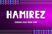 Hamirez, a Sans Serif Font by Yoga Letter (Thumbnail 1 of 6)