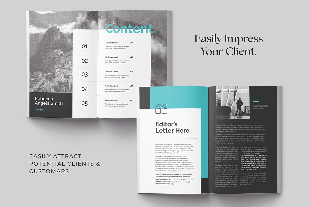 Company Portfolio Template | Canva, a Brochure Template by DesVert (Photo 2 of 6)