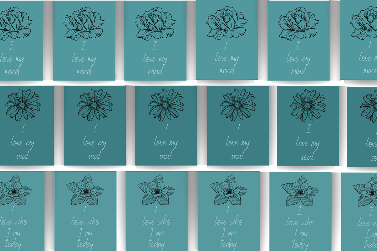 6 Affirmation Cards, a Card Template by SWINA STUDIO (Photo 3 of 5)