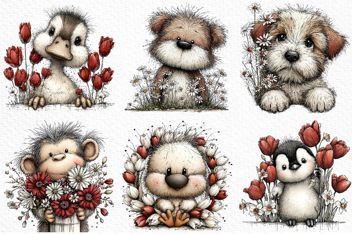 Spring Animal Clipart Png, an Illustration by Craft Nest (Photo 3 of 10)