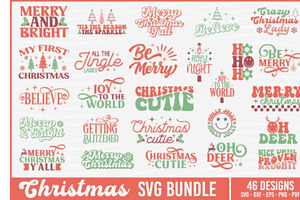 Mega Christmas SVG Bundle 46 Designs, an Object Graphic by BeeCraftR