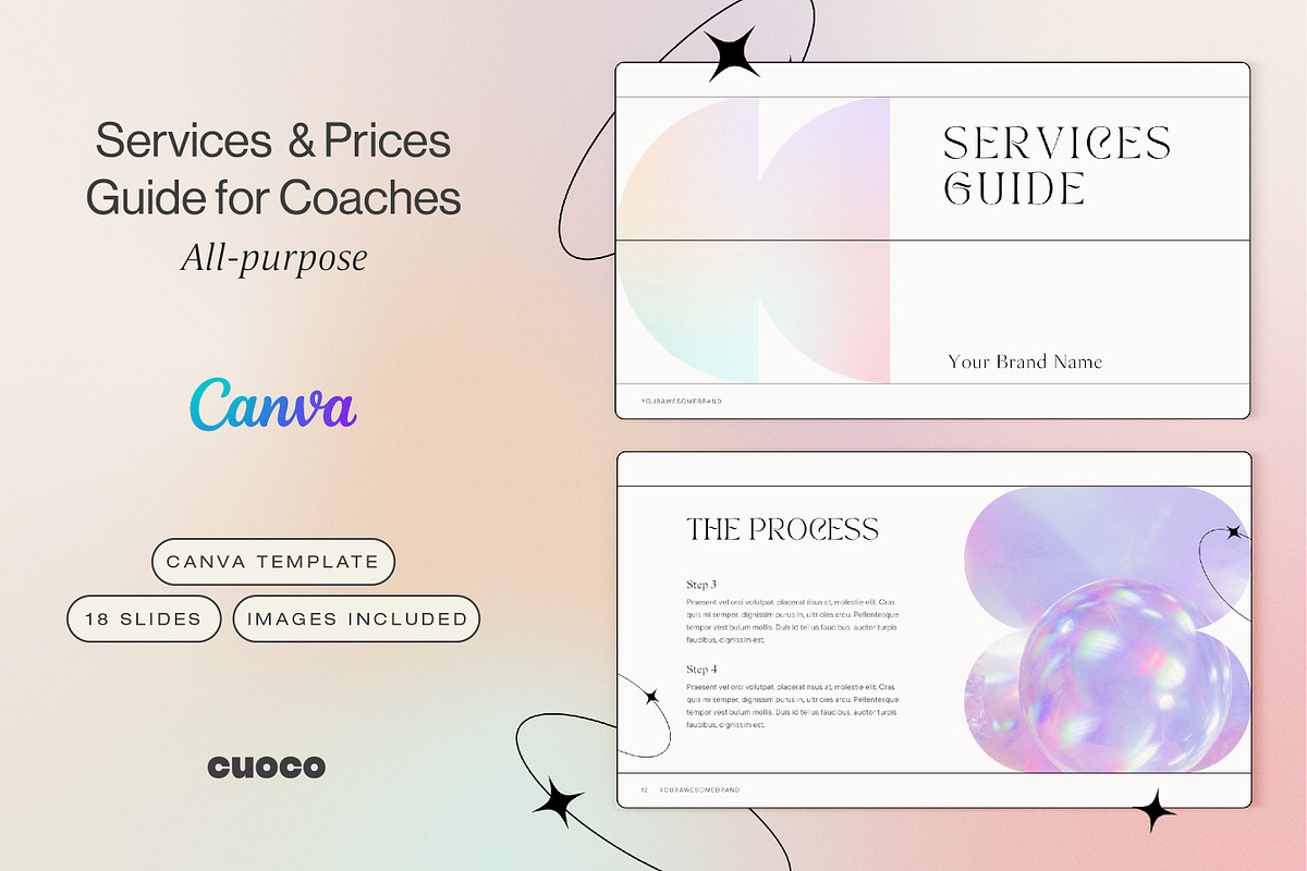Holistic Services & Pricing Guide, a Presentation Template by Cuoco (Photo 1 of 12)