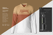 T-Shirt Neck VU L Raglan Mockup, a Shirt Mockup by Nanggroe Scripting (Thumbnail 5 of 9)