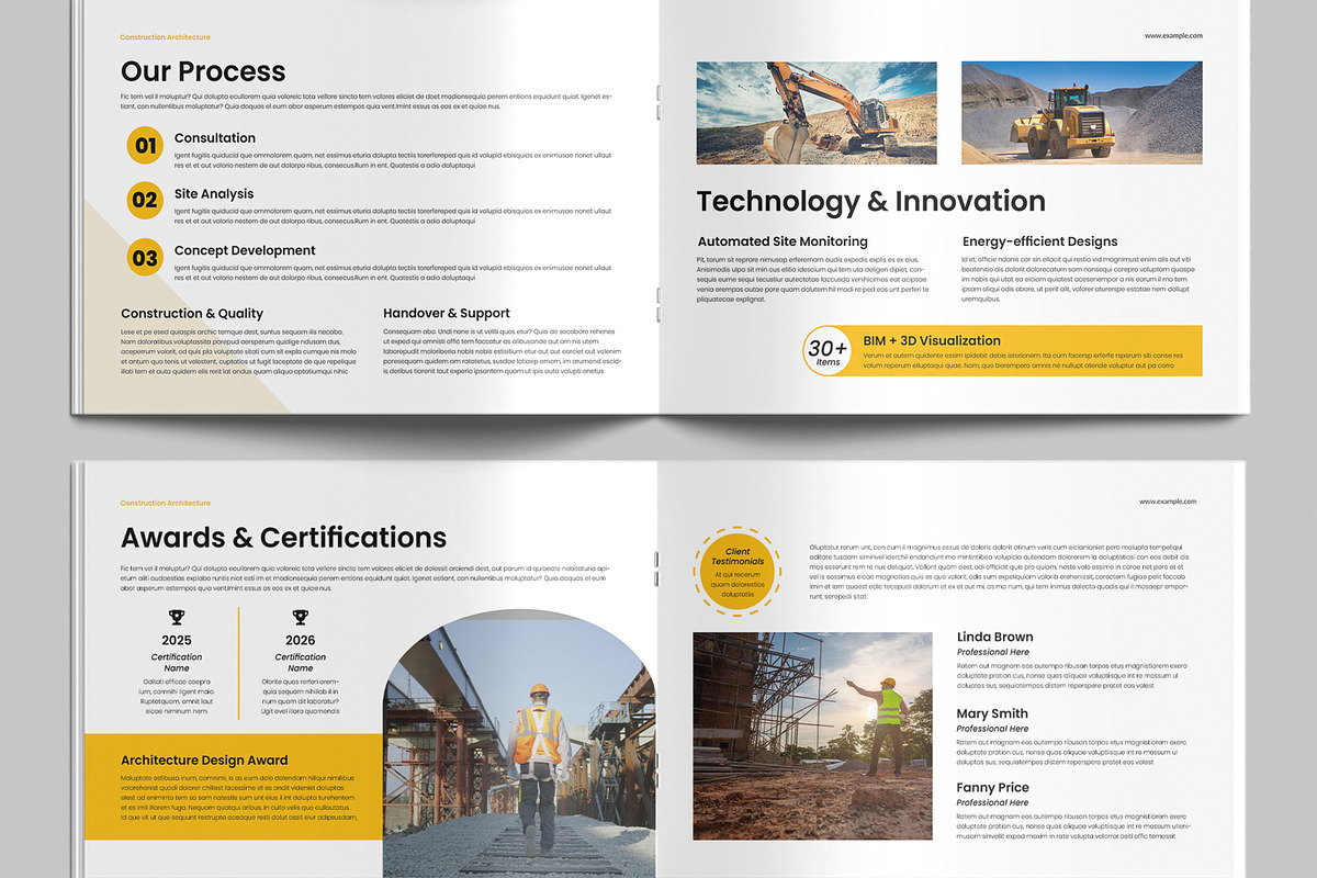 Architecture Construction Brochure, a Brochure Template by MightyDesign (Photo 5 of 9)