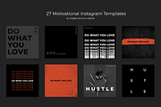 Dark Canva Instagram Posts, a Social Media Template by angela simone creative (Thumbnail 4 of 6)