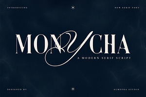 Monycha — Modern Serif Script