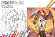 Prehistoric Life with Dinosaurs, an Animal Illustration by Ekaterina Glazkova (Thumbnail 2 of 5)