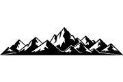 Mountain Range Silhouette, an Object Graphic by Designer_Momina (Thumbnail 18 of 20)