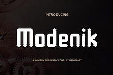Modenik - Modern Futuristic Font