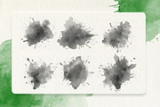 Watercolor Stamp Photoshop Brushes, a Brush Add-On by INTENTFX (Thumbnail 2 of 11)