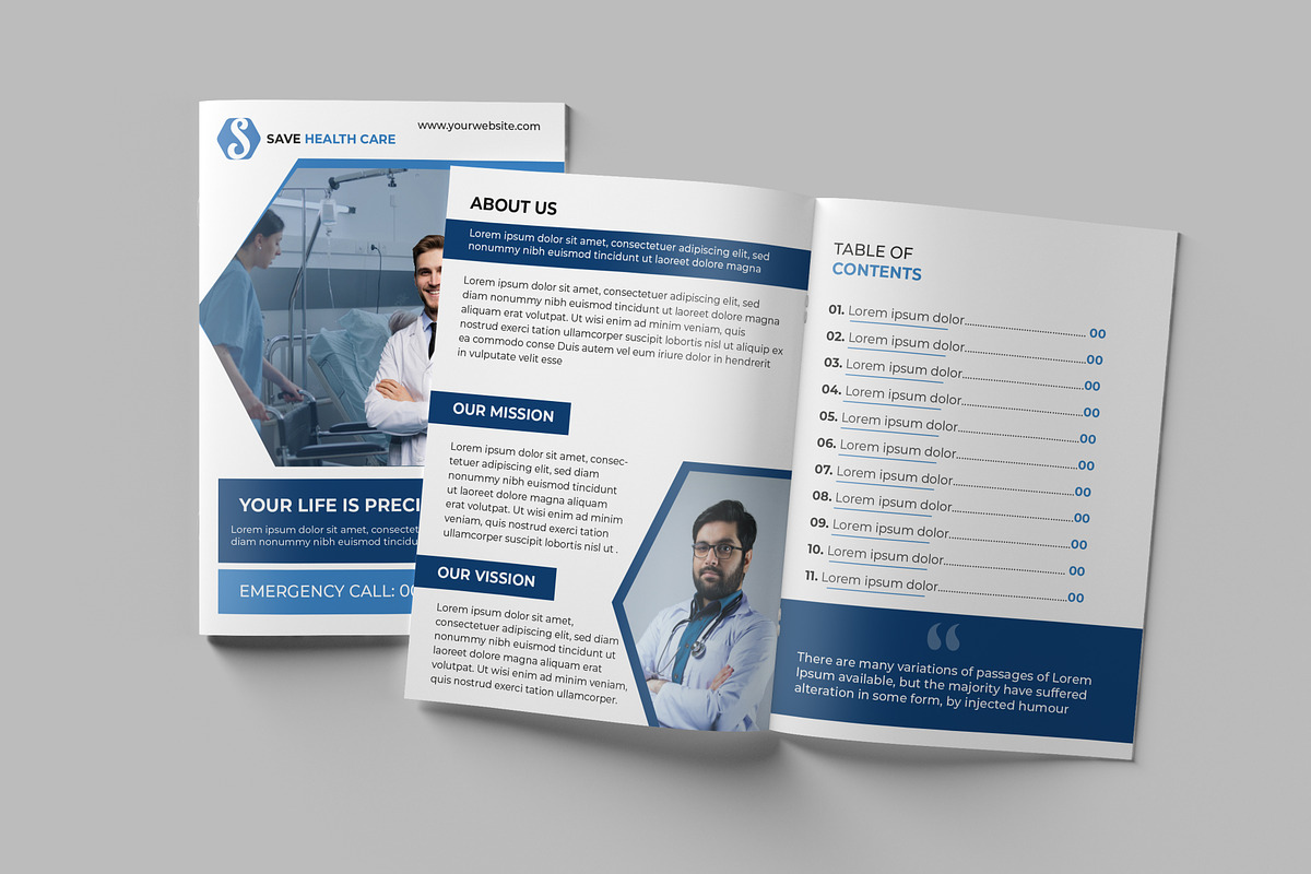 16 Page Healthcare Brochure Template, a Brochure Template by ferdousi0791 (Photo 2 of 8)