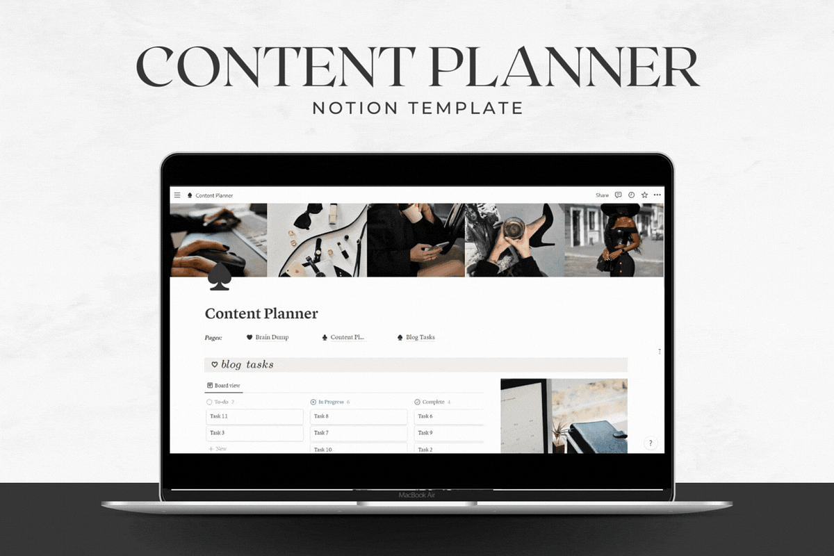 Content Planner for Notion, a Templates & Theme by AestheticOrganizer (Photo 2 of 11)