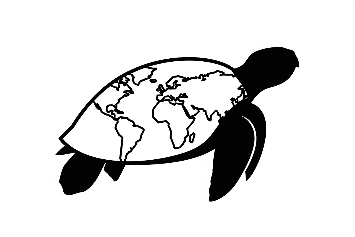 World Map Sea Turtle Bundle, an Illustration by Gaye Art (Photo 6 of 31)