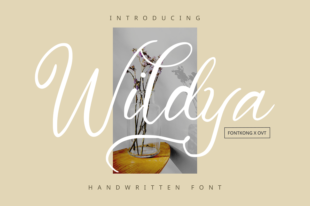 Wildyaa - Handwritten Font, a Script Font by overlaytemplates (Photo 1 of 5)