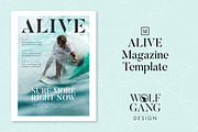 ALIVE Sports Magazine Template, a Magazine Template by Wolfgang Design (Thumbnail 1 of 11)
