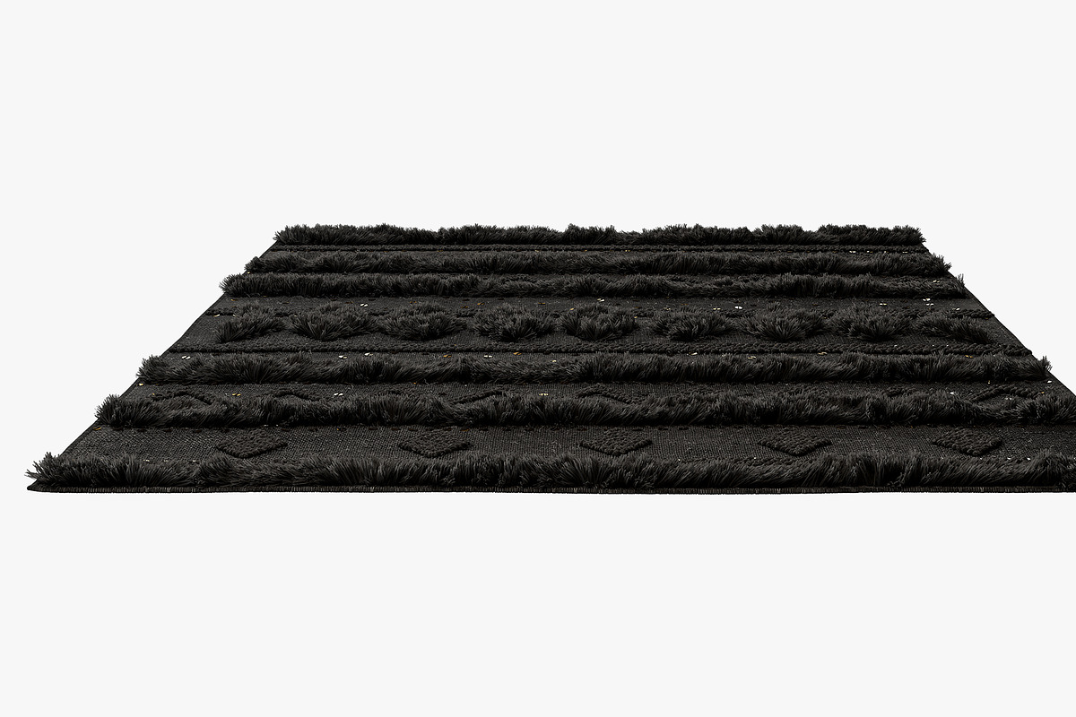 nuLOOM Black Wool Raised Geometric S, a Furniture 3D Model by 3dmitruk (Photo 7 of 17)