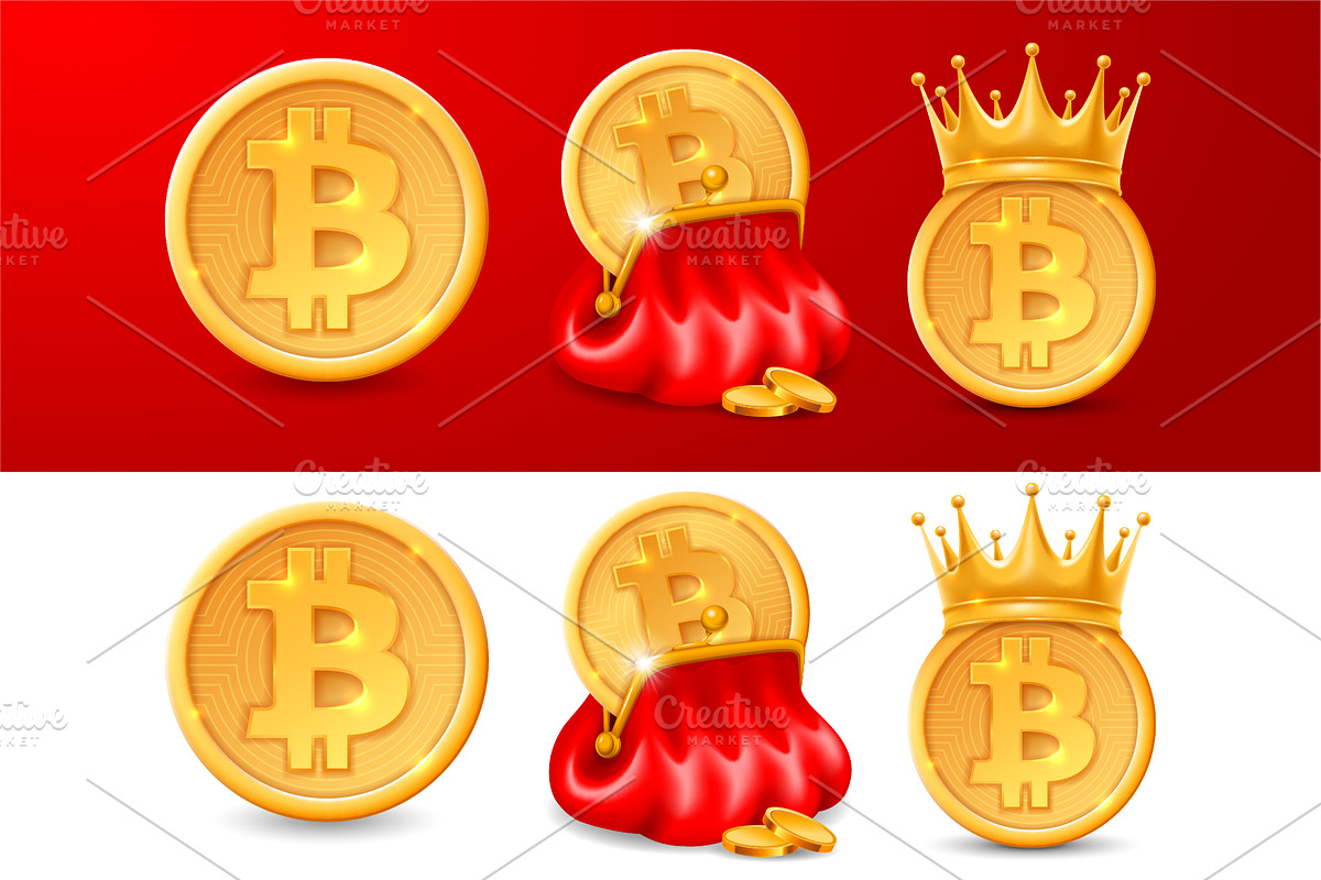 Bitcoin conceptual set, an Object Graphic by Vector beauty (Photo 2 of 3)