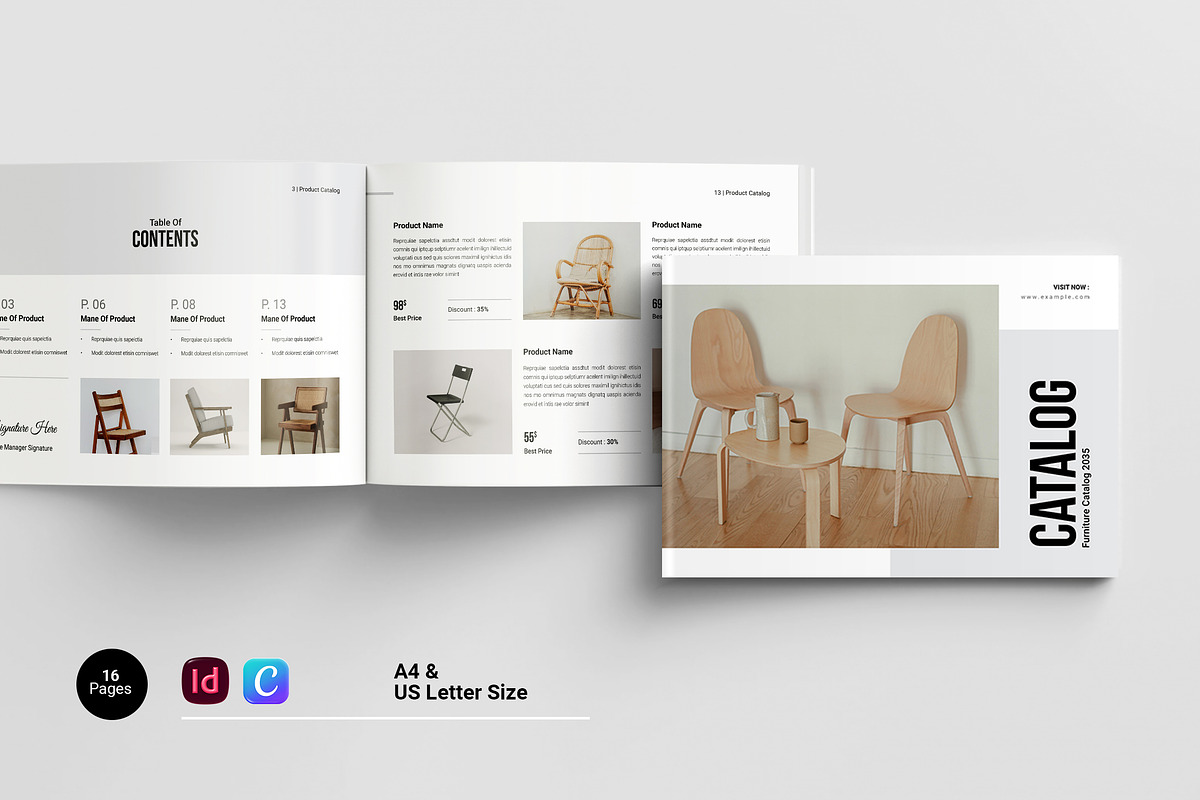 Furniture Catalog Template, a Brochure Template by Spark_Creative (Photo 1 of 14)
