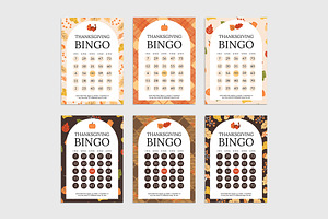 Thanksgiving Bingo Card Templates