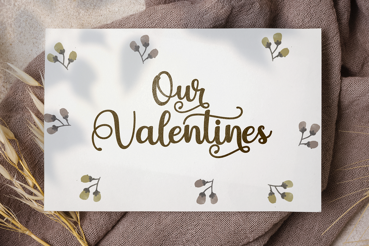 Valentday, a Script Font by BearyType Studio (Photo 7 of 8)