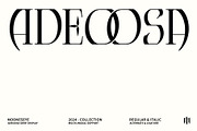 Adeoosa – Gothic Serif Display, a Serif Font by MooneseyeType (Thumbnail 1 of 9)