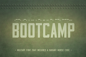 Bootcamp - Military Font Morsecode