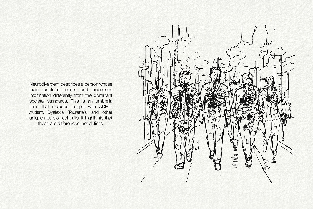 Neurodiversity Metaphors collection, a Healthcare Illustration by divanovskaya_nv (Photo 5 of 18)
