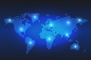 Digital World Dotted Map