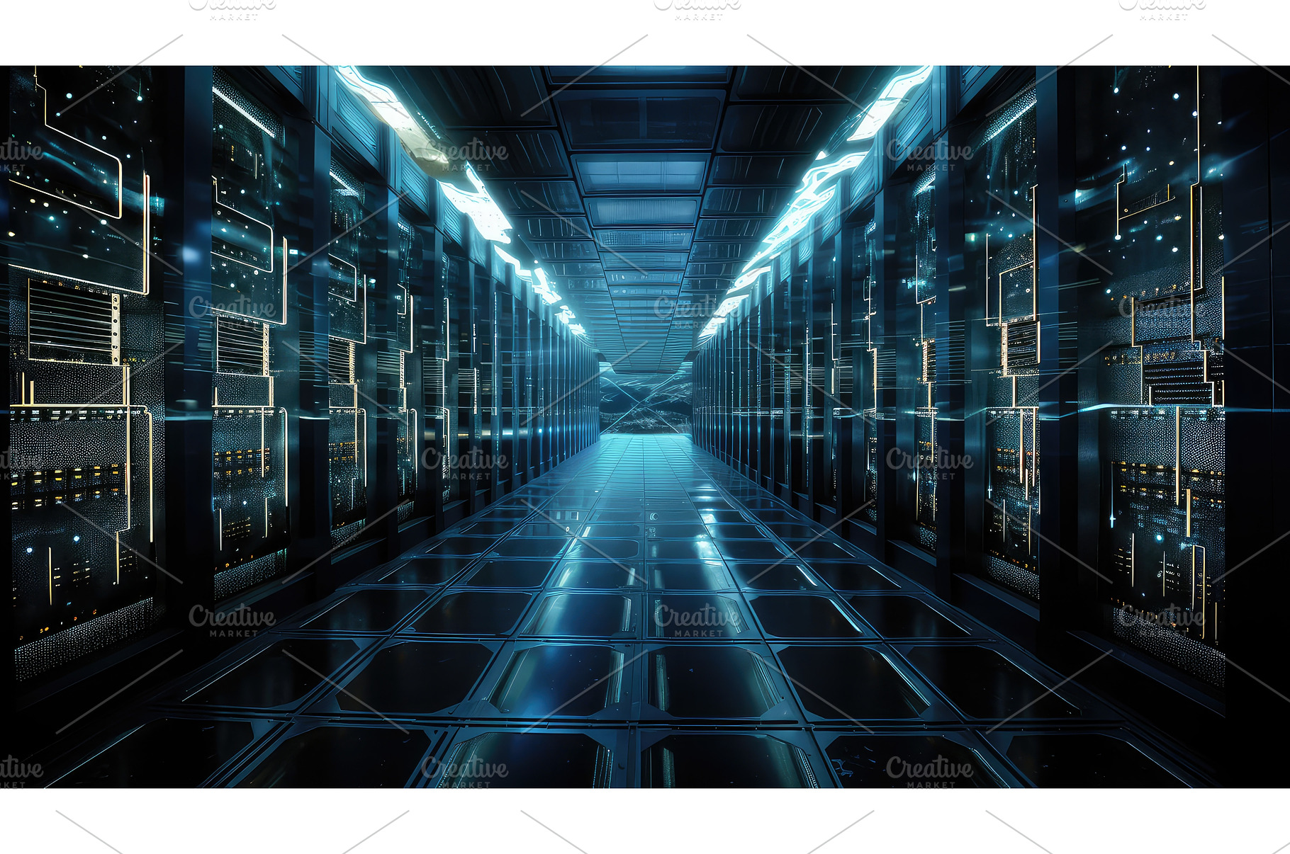 server data farm ai generated, a Technology Photo by pikepicture