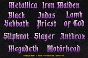 Diabolic - Blackletter Display Font, a Blackletter Font by Angin Studio (Thumbnail 13 of 20)