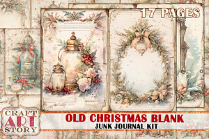 Vintage Old Christmas Blank