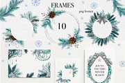 Winter Animal Watercolor Clipart Set, an Animal Illustration by DiashaArt (Thumbnail 11 of 22)