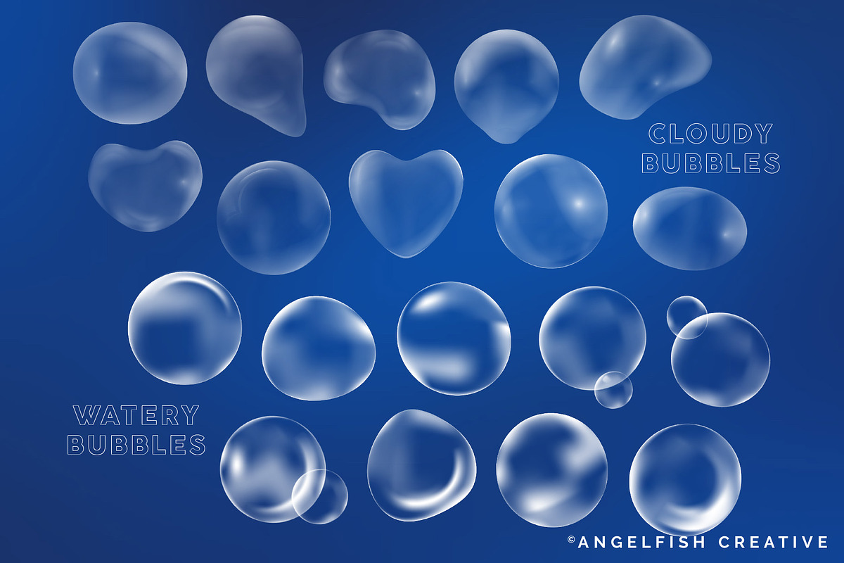 Bubble Stamps Procreate Brush Set, a Brush Add-On by AngelfishCreative (Photo 6 of 7)