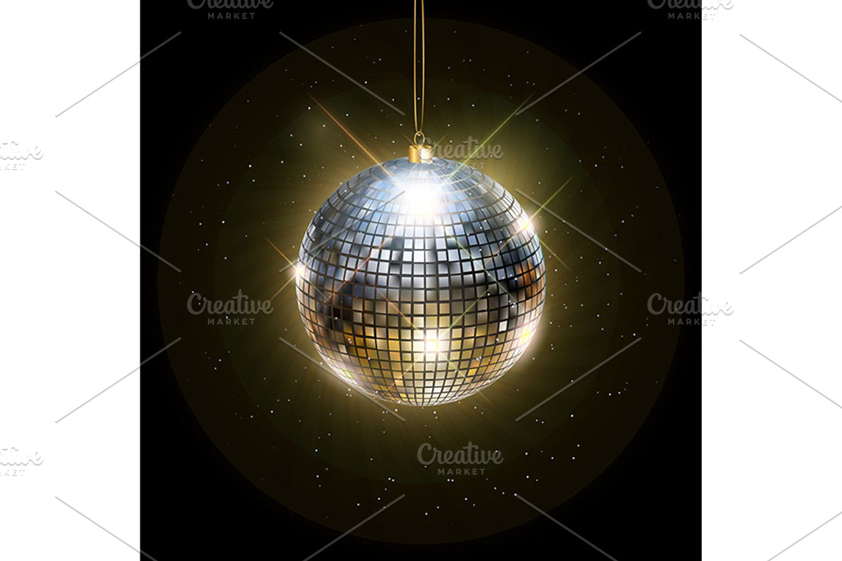 Disco ball with bright rays, a Background Graphic by Aromeo (Photo 1 of 2)