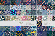 Floral seamless vector bundle, a Pattern Graphic by PatternsBlooming (Thumbnail 6 of 19)