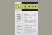 Professional Resume/CV | Word & EPS, a Resume Template by HiveArts (Thumbnail 3 of 4)