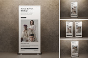 Realistic Roll Up Banner Mockup PSD, an Advertising Mockup by MA-KING_ART (Thumbnail 1 of 5)