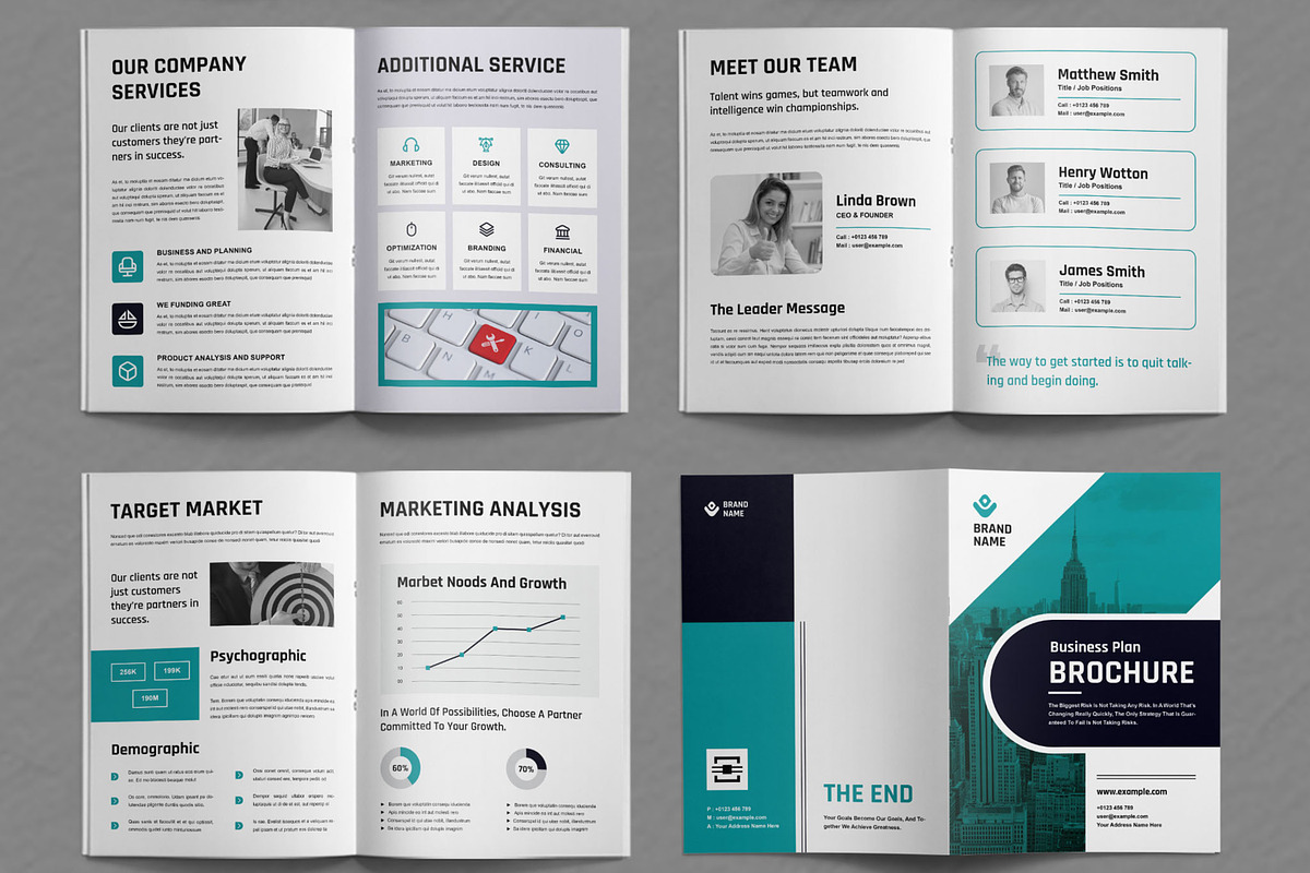 Business Plan Brochure Design, a Brochure Template by ContestDesign (Photo 3 of 3)