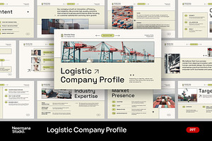 Logistic Company Profile PowerPoint, a Presentation Template by Neermana