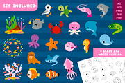 Cute Sea Animals Illustration Set, an Animal Illustration by Ksenya Savva (Thumbnail 2 of 6)