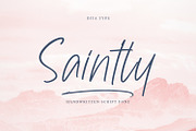 Saintley, a Script Font by Ditatype (Thumbnail 1 of 7)