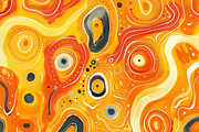 Orange Abstract Pattern, a Pattern Graphic by Printable Treasure (Thumbnail 4 of 4)