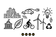 Eco Energy Icons Vector Pack, an Illustration by designvectx (Thumbnail 3 of 3)