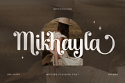 Mikhayla, a Script Font by Mozatype (Thumbnail 1 of 10)
