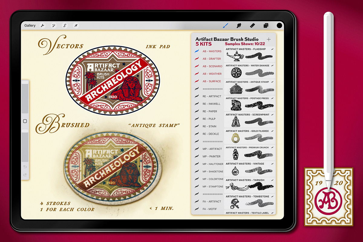 The Artifact Texture Brush Studio, a Brush Add-On by Artifact Bazaar (Photo 2 of 19)