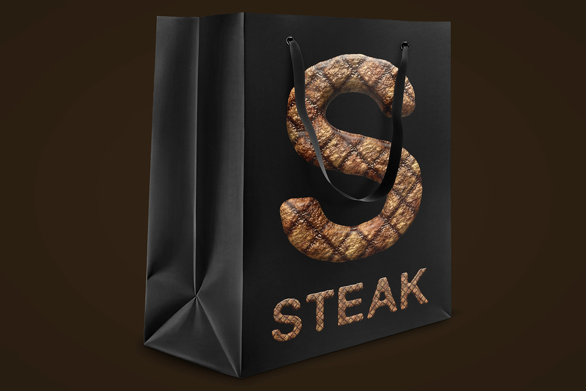 Grilled Steak Font & PNG Set, a Symbol Font by Creative Graphics (Photo 5 of 7)